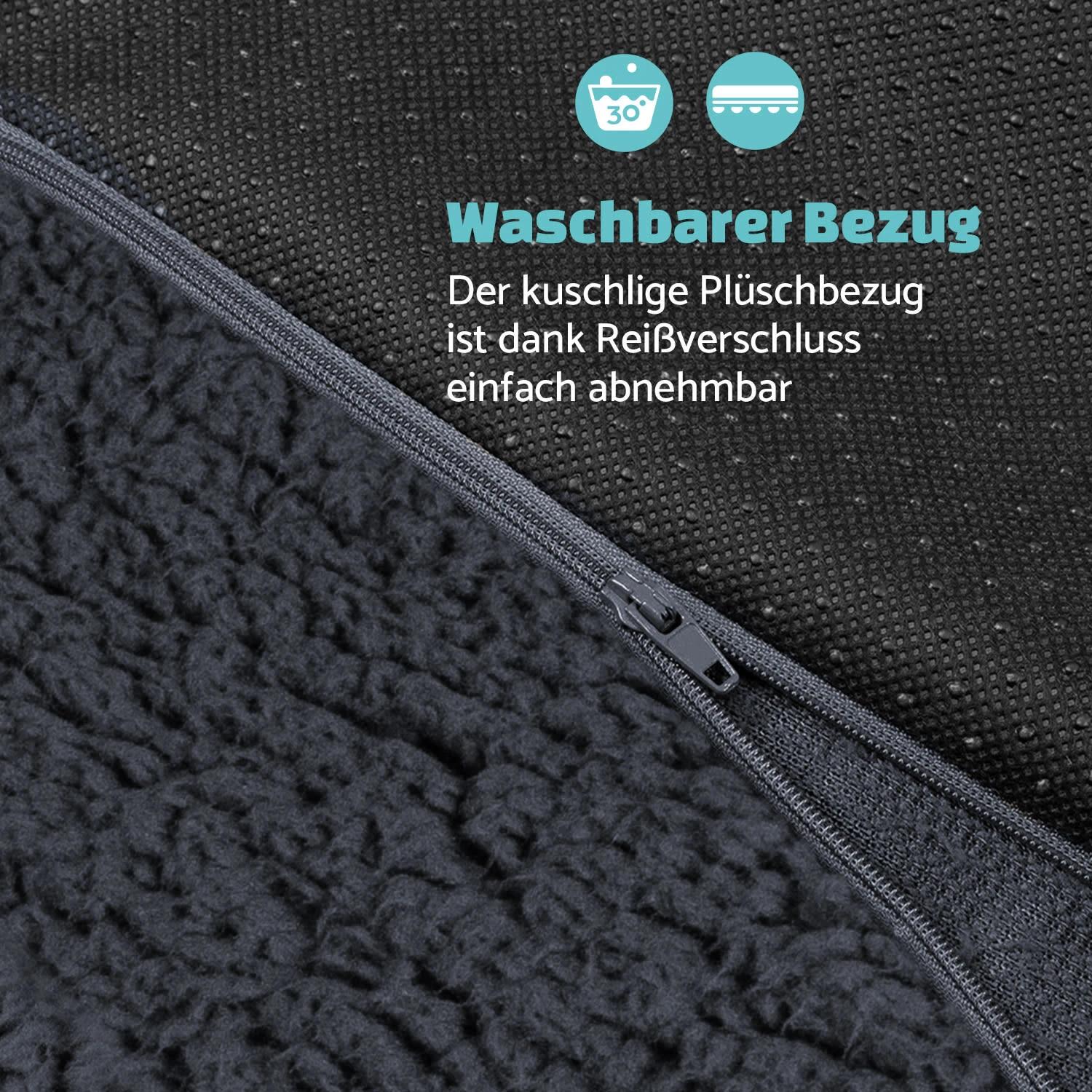 Luna Hundebett Waschbar Orthopädisch Rutschfest Memory-Schaum Größe L 5 Luna Hundebett Waschbar Orthopädisch Rutschfest Memory-Schaum Größe L – Bild 5