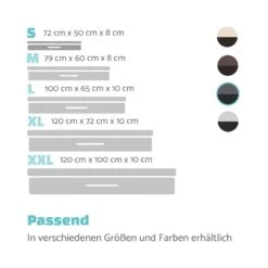 Balu Hundebett Hundekissen | Waschbar | Orthopädisch | Rutschfest | Atmungsaktiver Memory-Schaum | Größe S (72 X 8 X 50 Cm) -Wrights Gartenladen 10037554 de 0007 logo