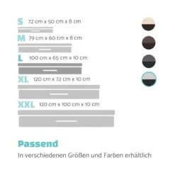 Balu Hundebett Hundekissen | Waschbar | Orthopädisch | Rutschfest | Atmungsaktiver Memory-Schaum | Größe L (100 X 10 X 65 Cm) -Wrights Gartenladen 10037566 de 0007 logo