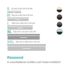 Balu Hundebett Hundekissen | Waschbar | Orthopädisch | Rutschfest | Atmungsaktiver Memory-Schaum | Größe XL (120 X 10 X 72 Cm) -Wrights Gartenladen 10037567 de 0007 logo