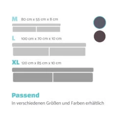 Hundebett Hundematte | Waschbar | Orthopädisch | Rutschfest | Atmungsaktiv | Klappbar Memory-Schaum | Größe XL (120 X 10 X 85 Cm) -Wrights Gartenladen 10037571 de 0007 logo