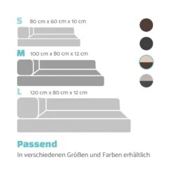 Odin Hundesofa Hundematte | Waschbar | Orthopädisch | Rutschfest | Atmungsaktiv | Memory-Schaum | Größe M (100 × 12 × 80 Cm) -Wrights Gartenladen 10037599 de 0007 logo