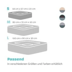 Emma Hundebett Hundekorb | Waschbar | Rutschfest | Atmungsaktiv | Wendematratze | Kissen | Größe S (67 X 20 X 59 Cm) 13 Emma Hundebett Hundekorb | Waschbar | Rutschfest | Atmungsaktiv | Wendematratze | Kissen | Größe S (67 X 20 X 59 Cm) -Wrights Gartenladen 10037607 de 0007 logo