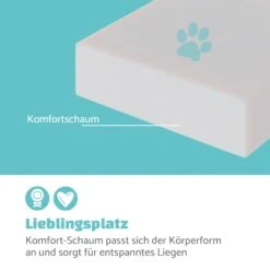 Emma Hundebett Hundekorb | Waschbar | Rutschfest | Atmungsaktiv | Wendematratze | Kissen | Größe L (100 X 30 X 90 Cm) 9 Emma Hundebett Hundekorb | Waschbar | Rutschfest | Atmungsaktiv | Wendematratze | Kissen | Größe L (100 X 30 X 90 Cm) -Wrights Gartenladen 10037612 de 0003 logo