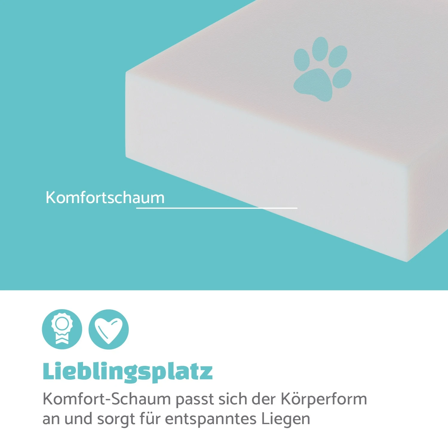 Emma Hundebett Hundekorb | Waschbar | Rutschfest | Atmungsaktiv | Wendematratze | Kissen | Größe L (100 X 30 X 90 Cm) 3 Emma Hundebett Hundekorb | Waschbar | Rutschfest | Atmungsaktiv | Wendematratze | Kissen | Größe L (100 X 30 X 90 Cm) – Bild 3