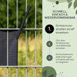 Sichtschutzstreifen-Clips Zubehör PVC 10er-Pack -Wrights Gartenladen 10037988 de 0003 usp