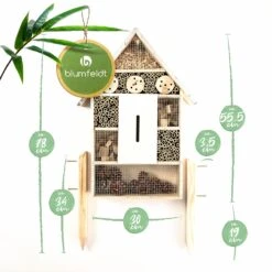 Insektenhaus Metalldach Inkl. Füße Ganzjährig Bewohnbar Pinienholz -Wrights Gartenladen 10038015 yy 0006 logo