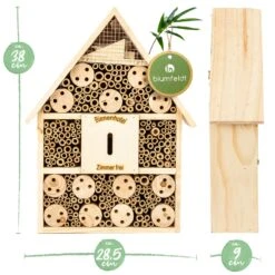 Insektenhotel Mit Spitzdach Aufhängung Ganzjährig Bewohnbar Holz -Wrights Gartenladen 10038022 yy 0007 logo