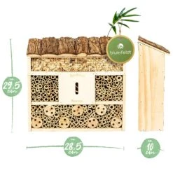 Insektenhotel Mit Flachdach Aufhängung Ganzjährig Bewohnbar Holz -Wrights Gartenladen 10038031 yy 0007 logo