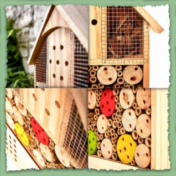 Insektenhotel Mit Farbklecksen Ganzjährig Bewohnbar Pinienholz -Wrights Gartenladen 10038053 yy 0003 logo