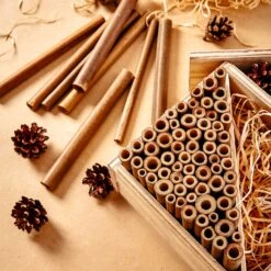 Bambusröhrchen 70 Stück Je 10 Cm Länge Holzfarben -Wrights Gartenladen 10038136 yy 0003 logo