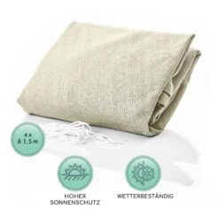 Rechteckiges Sonnensegel 4x4 M Polyester Luftdurchlässig -Wrights Gartenladen 10038152 de 0005 logo