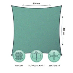 Rechteckiges Sonnensegel 4x4 M Polyester Luftdurchlässig -Wrights Gartenladen 10038152 de 0006 logo