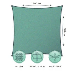 Quadratisches Sonnensegel 5x5 M Polyester Luftdurchlässig -Wrights Gartenladen 10038185 de 0006 logo