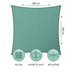 Quadratisches Sonnensegel 3 X 3 M Polyester Luftdurchlässig -Wrights Gartenladen 10038215 de 0006 logo