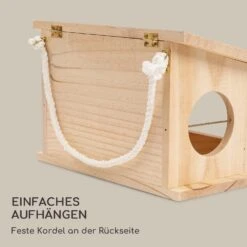 Vogelfutterstation Unbehandeltes Naturholz Aufhängkordel Fertig Montiert -Wrights Gartenladen 10038221 de 0004 logo