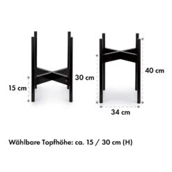 Zeist Pflanzenhalter 2 Höhen Kombinierbar Steck-Design Naturbelassen -Wrights Gartenladen 10038455 de 0007 dimensions