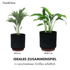 Enspijk Blumentöpfe Walnussholz Polystone Handgemacht 2 Größen -Wrights Gartenladen 10038463 de 0006 usp