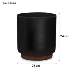 Enspijk Blumentöpfe Walnussholz Polystone Handgemacht 2 Größen -Wrights Gartenladen 10038463 yy 0005 usp