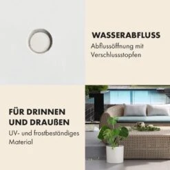 Gendt Pflanztopf Übertopf Faserstein In/Outdoor -Wrights Gartenladen 10038466 de 0004 usp