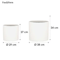 Gendt Pflanztopf Übertopf 2er-Set 2 Größen L/XL Faserstein In/Outdoor -Wrights Gartenladen 10038474 yy 0005 usp