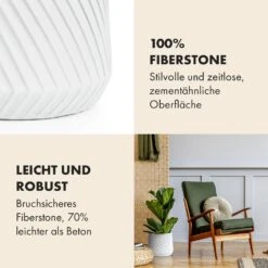 Heusden Blumentopf Polystone Pflanzenfreundlich Handgemacht -Wrights Gartenladen 10038485 de 0003 usp