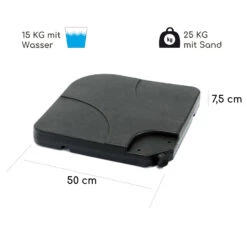 Limousin Sonnenschirmständer-Gewichte 80 Kg Leergewichte 4er-Set -Wrights Gartenladen 10038526 de 0008 logo