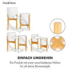 Zeist Pflanzenhalter 3er-Set 2 Höhen Kombinierbar Steck-Design Naturbelassen -Wrights Gartenladen 10038553 de 0005 usp
