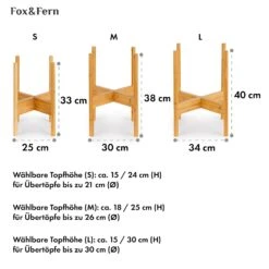 Zeist Pflanzenhalter 3er-Set 2 Höhen Kombinierbar Steck-Design Naturbelassen -Wrights Gartenladen 10038553 de 0006 usp