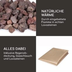 Pilos Gas-Feuerstelle 40.000BTU/13kW Abdeckung Edelstahlbrenner 12 Pilos Gas-Feuerstelle 40.000BTU/13kW Abdeckung Edelstahlbrenner -Wrights Gartenladen 10039400 de 0006 logo