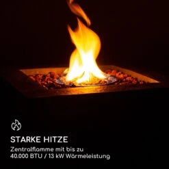 Isaris Gas-Feuerstelle 40.000BTU/13kW Abdeckung Edelstahlbrenner -Wrights Gartenladen 10039402 de 0003 logo