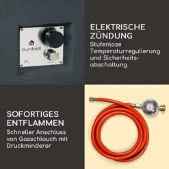 Isaris Gas-Feuerstelle 40.000BTU/13kW Abdeckung Edelstahlbrenner -Wrights Gartenladen 10039402 de 0005 logo