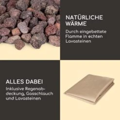 Andros Gas-Feuerstelle 40.000BTU/13kW Deckel Edelstahlbrenner -Wrights Gartenladen 10039405 de 0006 logo