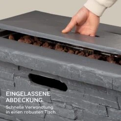 Anafi Gas-Feuerstelle 40.000BTU/13kW Abdeckung Edelstahlbrenner -Wrights Gartenladen 10039410 de 0004 logo