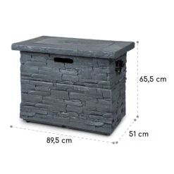 Anafi Gas-Feuerstelle 40.000BTU/13kW Abdeckung Edelstahlbrenner -Wrights Gartenladen 10039410 yy 0008 logo