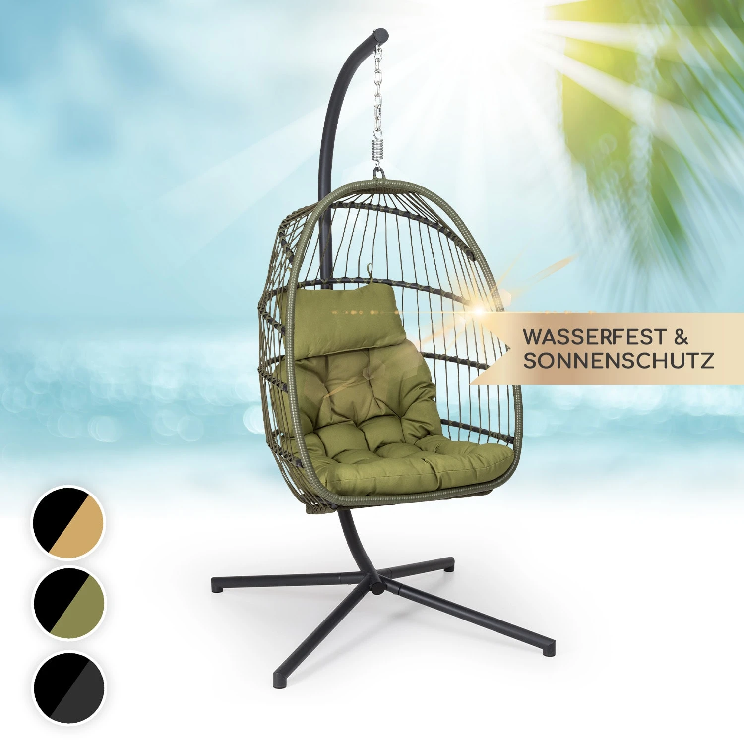 Biarritz Individuelle Hängesessel PE Aluminium Polyrattan 130 Kg 1 Biarritz Individuelle Hängesessel PE Aluminium Polyrattan 130 Kg