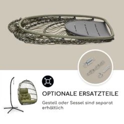 Biarritz Individuelle Hängesessel PE Aluminium Polyrattan 130 Kg 10 Biarritz Individuelle Hängesessel PE Aluminium Polyrattan 130 Kg -Wrights Gartenladen 10040300 de 0005 usp