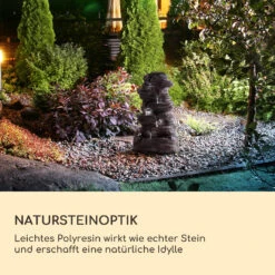 Stonehenge XL Solarbrunnen LED-Beleuchtung Polyresin Li-Ionen-Akku -Wrights Gartenladen 10040348 de 0003 logo