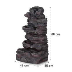 Stonehenge XL Solarbrunnen LED-Beleuchtung Polyresin Li-Ionen-Akku -Wrights Gartenladen 10040348 yy 0008 dimensions