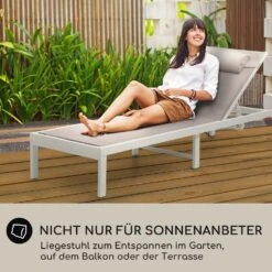 Lucca Lounger Liegestuhl Polyester Aluminium 4-Stufen 11 Lucca Lounger Liegestuhl Polyester Aluminium 4-Stufen -Wrights Gartenladen 10041236 de 0006 usp